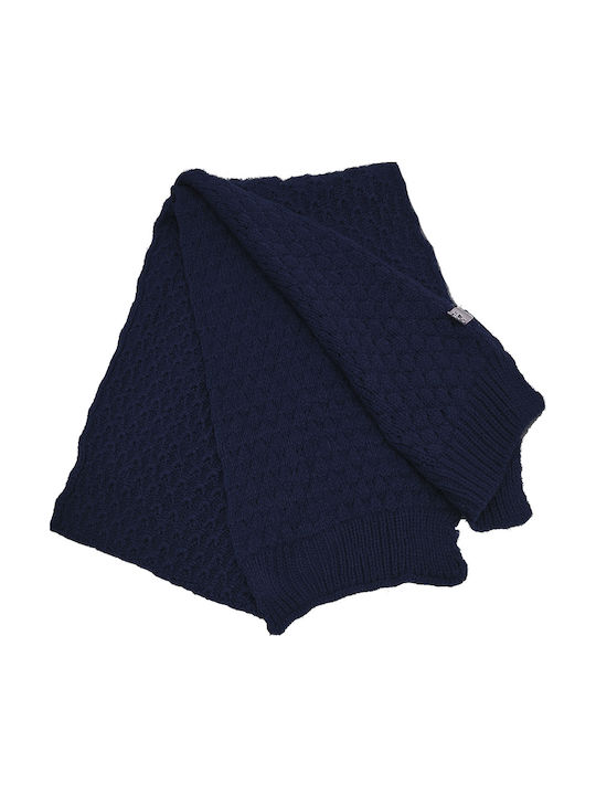 Kinder Schal Gestrickt Marineblau