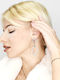 Karl Lagerfeld Earrings with Pearls