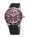 Edox Men's Watch 38mm Automatic with Silver Leather Strap