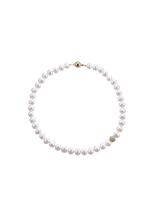 Krama Jewels Necklace with Pearls