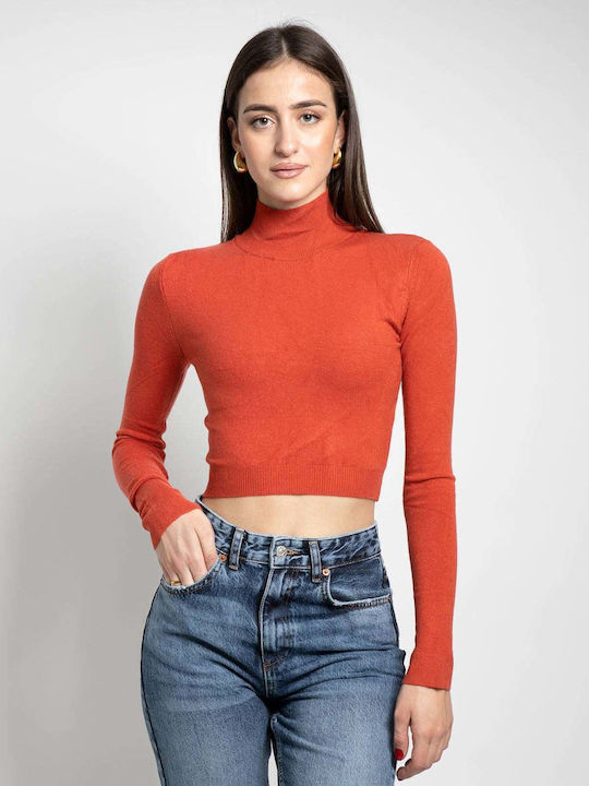 Fashioncore Γυναικείο Crop Top Ζιβάγκο Μακρυμάν...