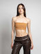 Women's Crop Top Camel