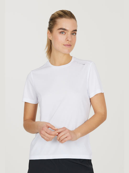 Elite Lab Feminin Sport Tricou Uscare rapidă Polka Dot White.