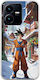 Xmas Anime - Son Goku Umschlag Rückseite Silikon Mehrfarbig (Vivo Y22S / Y35)