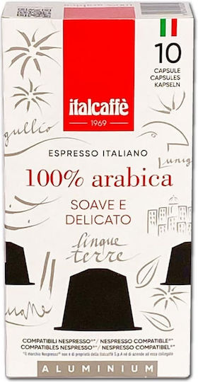 Italcafe Kapseln Espresso Kompatibel mit Maschine Nespresso 10Mützen