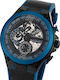 Jacques Lemans Men's Watch 43mm Battery with Black Leather Strap
