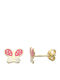 Goldjewels Kids Earrings Studs Butterflies from Gold 14K