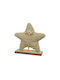 Kaemingk Wood Christmas Decorative Star 14.5x6x25cm Brown