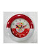 Modish Wall Clock Red