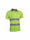 Axon Bărbătească Bluză de Lucru Polo Galbenă cu Benzi Reflective