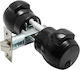 Meroni Serrature Knob Lock Black with Button & Key Hotel Use