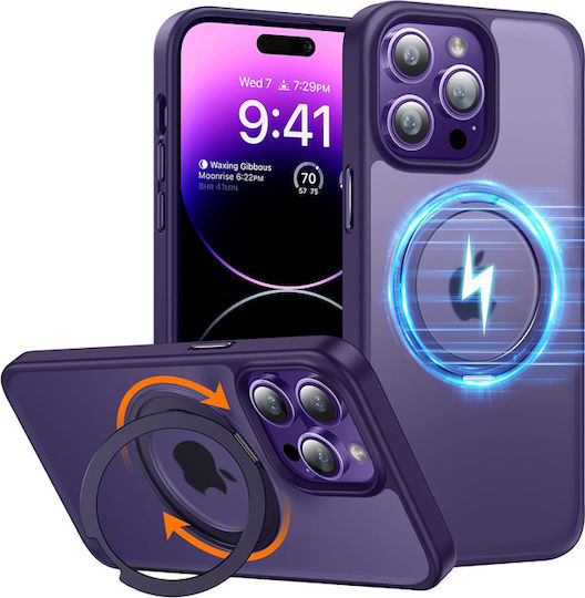 Torras 360 Full Cover Σιλικόνης Μωβ (iPhone 14 Pro)