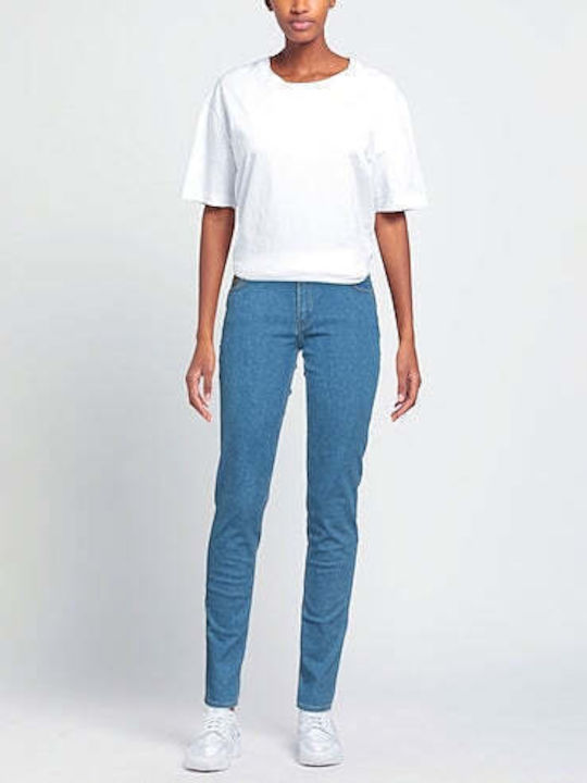 Trussardi Γυναικείο Υφασμάτινο Παντελόνι σε Skinny Εφαρμογή Μπλε