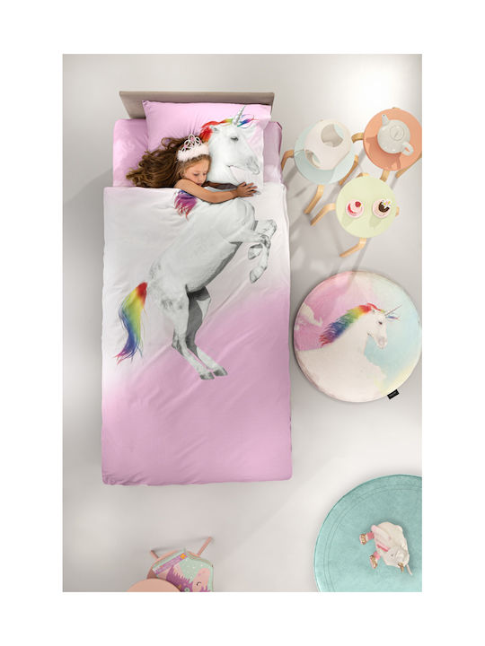 Saint Clair Kids Duvet Set Single with Pillowcase Ceros Multicolour 160x225cm