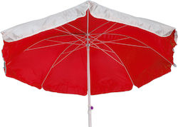 Summer Club Umbrelă Plajă 2.4m Roșie