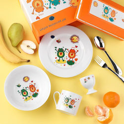 SP Tableware Σετ Φαγητού από Πορσελάνη 4τμχ