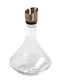 Espiel Glas Karaffe zum Servieren Wein mit Verschluss Gold 2300ml 1Stück