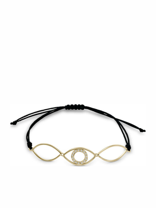 Ekan Damen Armband mit Design Auge aus Kabel mit Diamant