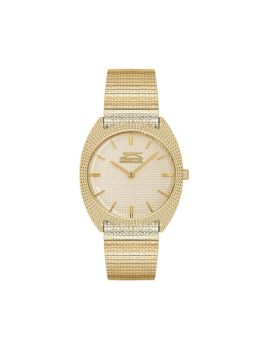 Slazenger Watch with Gold Metal Bracelet