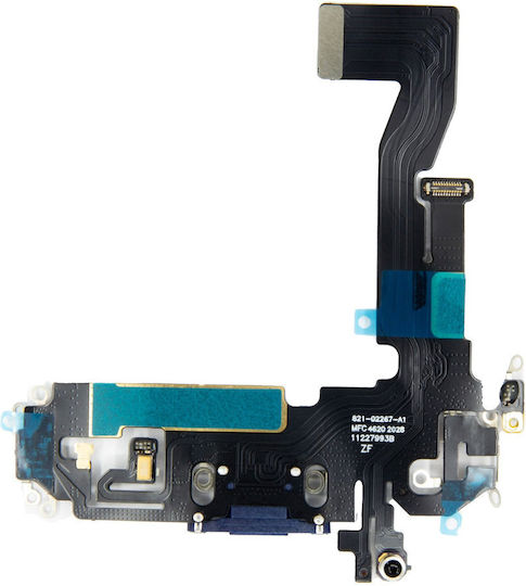 Cablu flexibil cu Port de încărcare în culoarea Albastru pentru iPhone 12, iPhone 12 Pro.