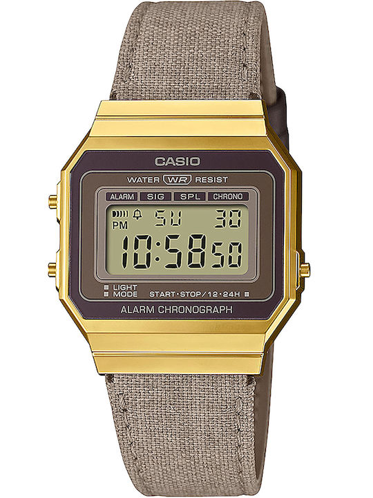 Casio Vintage Кварцов Часовник с Текстилна Каишка Casio Vintage Кварцов Часовник с Текстилна Каишка