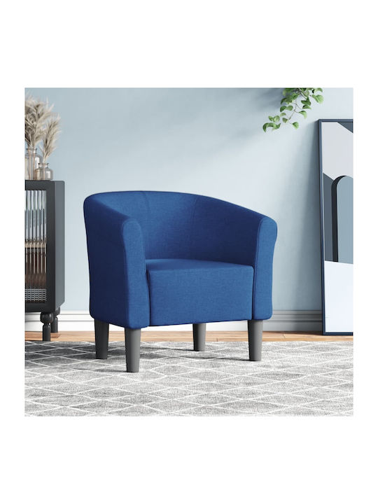 Armchair Barrel 70x56x68cm Blue