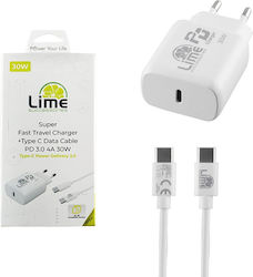 Lime 30W With USB-C Cable Lime 30W With USB-C Cable
