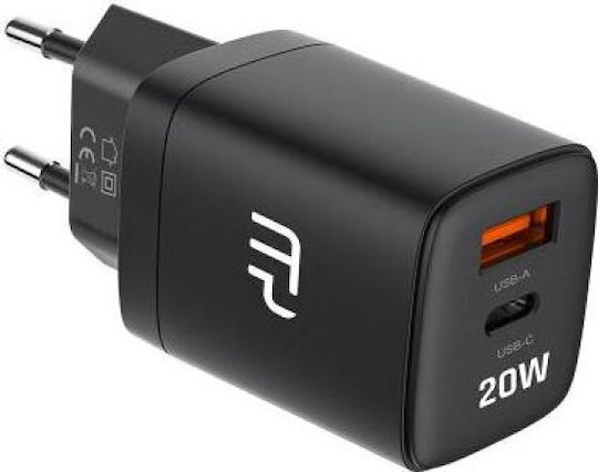 MyPhone Φορτιστής Χωρίς Καλώδιο 20W Power Delivery Μαύρος (351499)
