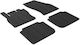 Auto Gs Set of Front and Rear Mats 4pcs for Skoda Kodiaq Black
