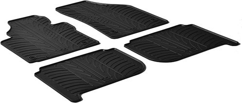 Auto Gs Set of Front and Rear Mats 4pcs for Volkswagen Touran 2003 Black