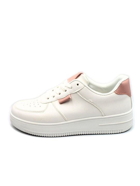 Plato Femei Sneakers White / Pink