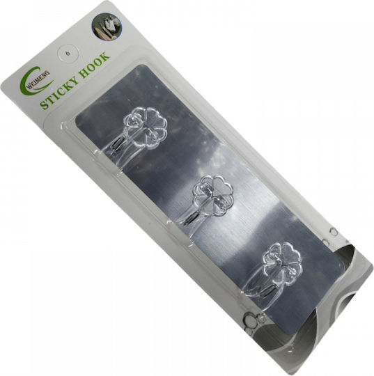 Single Wall-Mounted Bathroom Hook ​6x6cm Silver