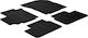 Auto Gs Set of Front and Rear Mats 4pcs for Fiat Sedici Suzuki SX4 Black