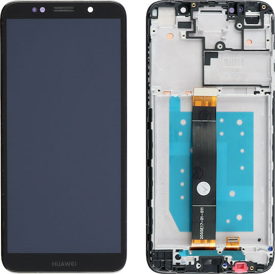 Οθόνη mit Touch-Mechanismus und Rahmen für HUAWEI Y5 2018, Y5 PRIME 2018, HONOR 7S (Schwarz)