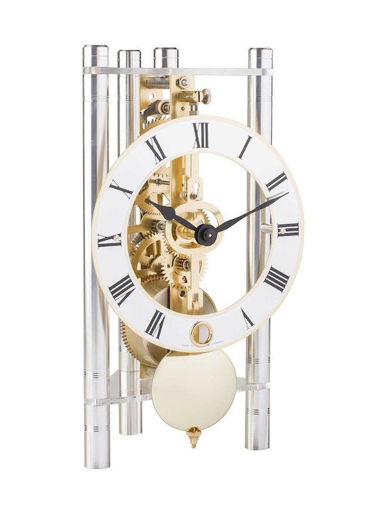 Hermle Tabletop Clock White 23023-X40721