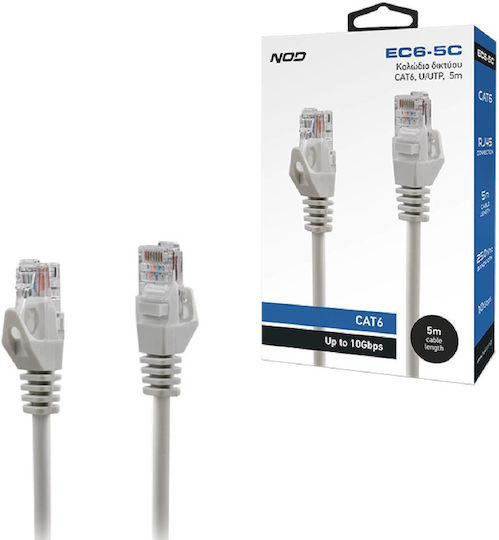NOD U/UTP Kat.6 Ethernet Netzwerkkabel 5m Grau