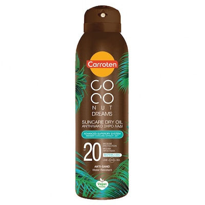 Carroten Coconut Dreams Waterproof Crema protectie solara Ulei pentru Corp SPF20 în Spray 150ml