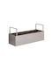 Butlers Sideline Box Allgemeine Verwendung mit Deckel Metallisch Rosa 9x25cm