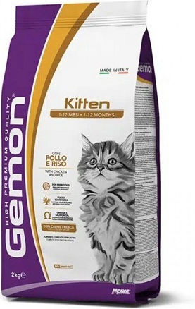 Monge Kitten 1-12 Months Trockenfutter für junge Katzen mit Huhn 2kg