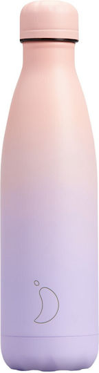 Chilly's Series Gradient Thermos Bottle Stainless Steel BPA Free 500ml Lavender Fog