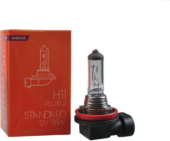 M-Tech Крушка за автомобил H11 Халогенна 12V 55W