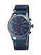 Just Watch Men's Watch Battery with Blue Stainless Steel Strap