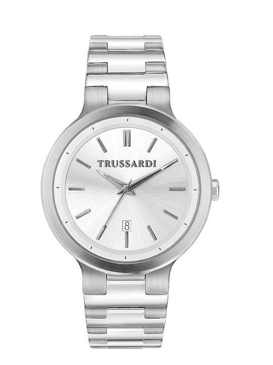 Trussardi Loud Herrenuhr Mit Batterie Mit Silbe...