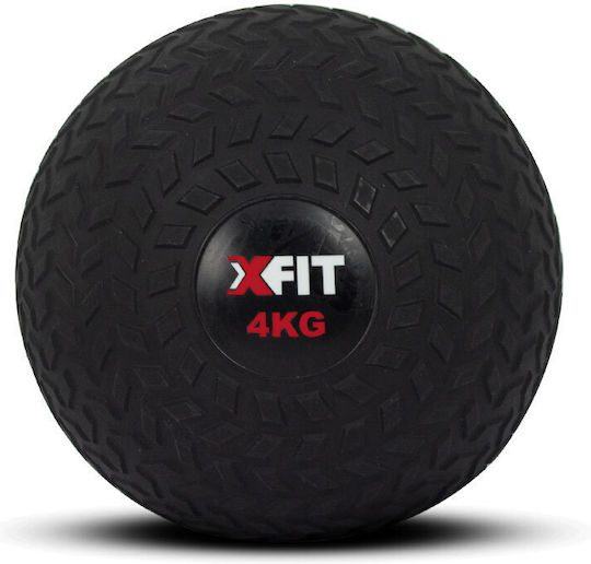 X-FIT Medicine Ball 4kg in Black Color