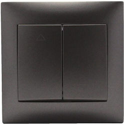 Redled Recessed Wall Switch Rolling Shutters Tw...