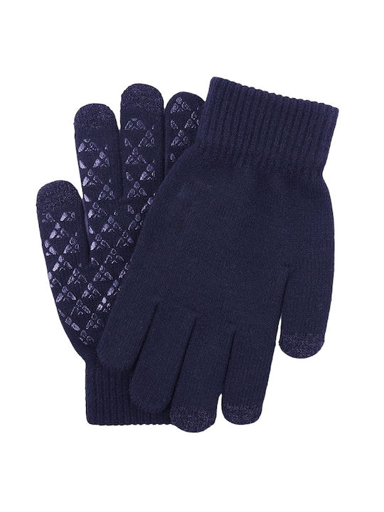 I-Warm Blau Gestrickt Handschuhe