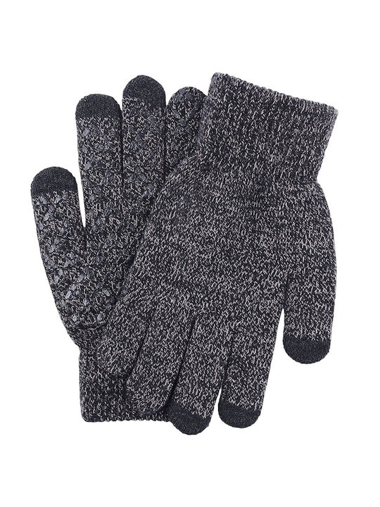 I-Warm Γκρι Ανδρικά Πλεκτά Γάντια