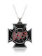 Molf's Kreuz aus Silber mit Kette