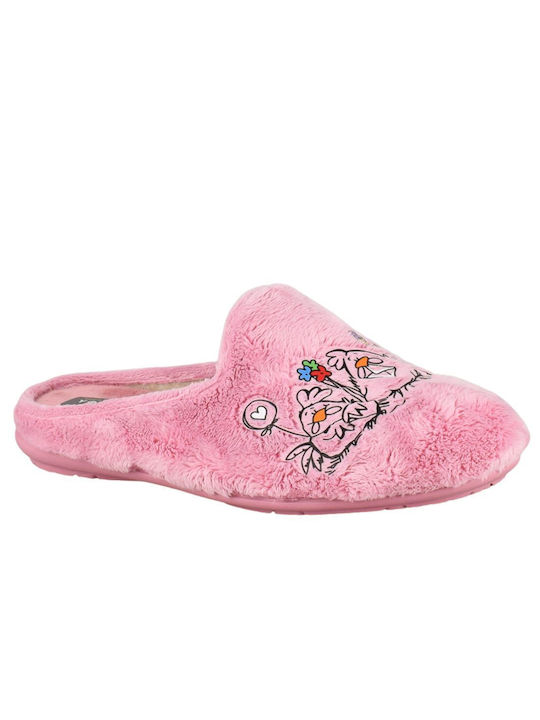 Yfantidis Winter Women's Slippers in Pink color