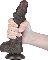 Lovetoy Sliding Ρεαλιστικό Dildo με Όρχεις και Βεντούζα Flesh 19.5cm